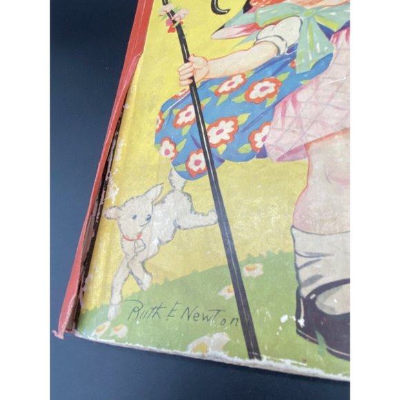 Antique Mother Goose Hard Board Cover Book 1920’s - SEE PHOTOS For Condition - Picture 3 of 10